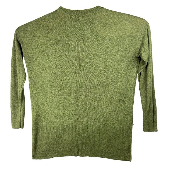 Worthington Knit Sweater Mens M Green Long Sleeve Crew Neck Acrylic Rayon - Picture 2 of 10